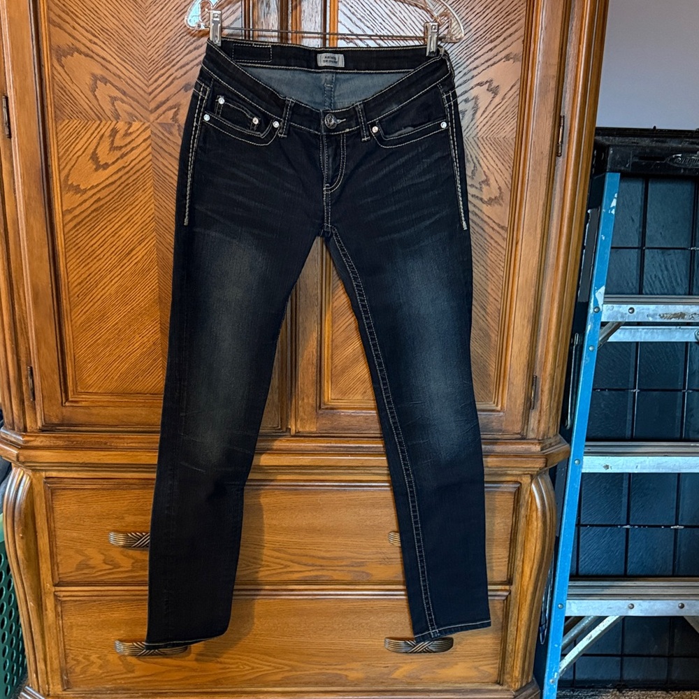 Daytrip Blue Skinny Jeans with Contrast Stitching size 29.